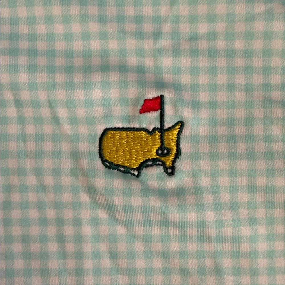 Magnolia Lane | 2016 Masters Tech Performance Golf Polo 50+ UPF Gingham Check S - Picture 5 of 15